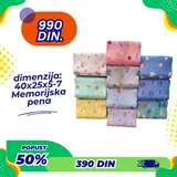 Dreamory Junior Anatomski jastuk 40x 25 cm plava