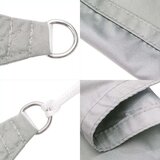 vidaXL Senčno jadro svetlo sivo 5x7x7 m 100 % poliester oxford | Shoptok.si
