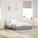 vidaXL Otomanski posteljni okvir brez vzmetnice taupe 140x190 cm blago, (21611494) | Shoptok.si
