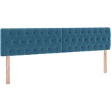  Krevet s od storage s madracem Tamno plava 200 x 200 cm Baršun - Tamno plava 200 x 200 cm Dizajn s jastučićima | shoptok.hr