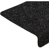  Prostirke za stepenice samoljepljive 15 kom 65x21x4 cm crne pravokutne rubove | shoptok.hr