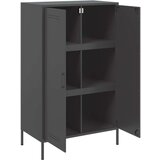 vidaXL Visoka komoda crna 68 x 39 x 113 cm čelična | shoptok.hr