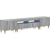  3-dijelni LED TV kabinet Siva Sonoma Konstruirano drvo | shoptok.hr