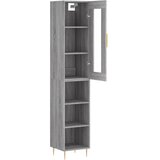  Visoka komoda siva sonome 34,5x34x180 cm od konstruiranog drva | shoptok.hr