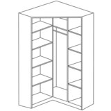 CARRYHOME kotna omara, bela | Shoptok.si