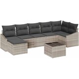  Set sofe 8 kom. Svjetlosiva poliratan 288,5 x 123,5 x 85 cm | Shoptok.si