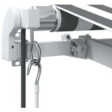vidaXL Tenda na automatsko uvlačenje antracit i bijela 450 x 350 cm | shoptok.hr