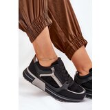 Boto Women's Sports Shoes With Zipper On Platform Black Larys | shoptok.hr