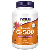 Now Foods Vitamin C-500 z okusom češnje NOW, 500 mg (100 žvečljivih tablet) Cene