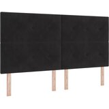  Boxspring krevet s madracem Crna 180 x 200 cm Baršun | shoptok.hr