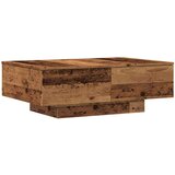 vidaXL Klubska mizica starinski les 90x60x31 cm inženirski les | Shoptok.si