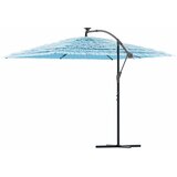  Vrtni suncobran s čeličnom šipkom plavi 290x290x238 cm | shoptok.hr