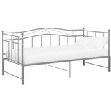 Maison Chic Izvlečni Posteljni okvir - Enojna postelja - Postelja za odrasle siv iz kovine 90x200 cm-J18, (21764651) Cene