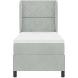  Krevet s opruga kutije Svijetlo siva 200 x 80 cm Baršun | shoptok.hr