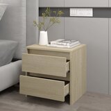  Noćni ormarić boja hrasta 45 x 34,5 x 44,5 cm konstruirano drvo | shoptok.hr