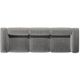 Cosmopolitan Design Svetlo siva sedežna garnitura iz rebrastega žameta 364 cm Bergano – | Shoptok.si