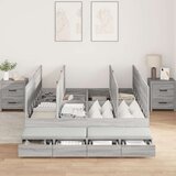  Postelja z dodatnim prostorom za shranjevanje Siva Sonoma, (22103226) | Shoptok.si