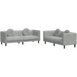 2-dijelni set sofa s jastucima svjetlosivi baršunasti | shoptok.hr