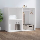 vidaXL Garderobna omarica bela 80x40x65 cm konstruiran les Cene