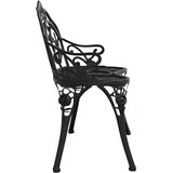  Vrtna klupa 100 cm od lijevanog aluminija crna | Eponuda.com