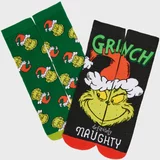 House - Komplet od 2 para božićnih čarapa Grinch - Šarena