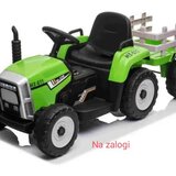 Ramiz Otroški električni traktor s prikolico zelen 12v | Shoptok.si