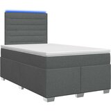 Boxspring krevet s madracem Tamnosiva 120 x 190 cm Tkanina | shoptok.hr