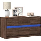 Furnova TV omarica LED rjavi hrast 100x34x50 cm inženirski les, (21922748) Cene