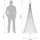  LED božićno drvce 180 cm 230 LED lampica Topla bijela Željezo - Topla bijela 180 cm | shoptok.hr