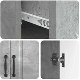  Strani šal Betonsko siva 66 x 34,5 x 87 cm Inženirski les, (5000217678) | Shoptok.si