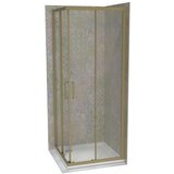 Copen Atlas PRO tuš kabina brušeno zlato, staklo 6mm providno - 80x80x195 cm | ePonuda.com