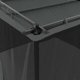 vidaXL Paviljon z mrežastimi stenami antracit 3x3 m jeklo | Shoptok.si