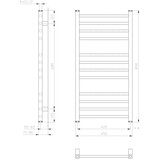 Sapho kupatilski radijator metro 89x45 cm beo | Eponuda.com