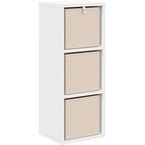  Strani šal s predalom Bela 25,5 x 22 x 69,5 cm, (5000233851) | Shoptok.si