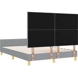 vidaXL Postelja Svetlo Siva 140x190 cm Tkanina, (22049598) | Shoptok.si