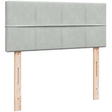 vidaXL Okvir kreveta s madraca svijetlosivi 120x200cm baršunasti | shoptok.hr