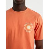 WE Fashion Majica bež / svetlo rdeča | Shoptok.si