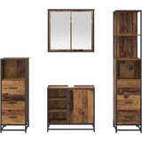 vidaXL Komplet pohištva za kopalnico 4 pcs Star les 65 x 33 x 60 cm | Shoptok.si