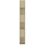 Ormarić za knjige / pregrada boja hrasta 60x24x186 cm drvena | shoptok.hr