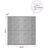  Gabion s žicom debljine 3 5 mm i mrežom 5x2 5 cm 200x10x200 cm - 10 cm 200 cm 200 cm | shoptok.hr