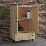  Visoka omarica sonoma hrast 70x31x115 cm konstruiran les, (20654248) | Shoptok.si