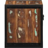 vidaXL Nočna omarica Multicolor 40x35x40 cm Masivni les Reclaimed | Shoptok.si