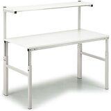 Treston Delovna miza ESD s polico, nastavitev višine 650 - 900 mm, ŠxG 1500 x 700 mm | Shoptok.si