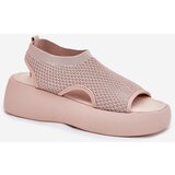 Boto Beige Platform Sandals for Women Kavira | Shoptok.si