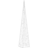 vidaXL Akrilni ukrasni stožac s LED svjetlima plavi 60 cm | shoptok.hr