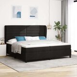  Box Spring Postelja z Matracem Črna 200x200 cm Tkanina, (22051228) Cene