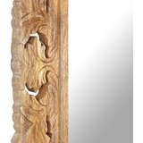  Ručno izrezbareno ogledalo smeđe 110 x 50 cm masivno drvo manga | Eponuda.com