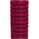  Ručnici za ruke SOLUND 10 kom bordo 50 x 100 cm 600 gsm | shoptok.hr