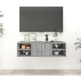 vidaXL Stenska polica siva sonoma 102x30x29 cm inženirski les Cene