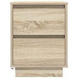  Noćni ormarić s LED svjetlima boja hrasta sonome 38x34x50 cm | shoptok.hr